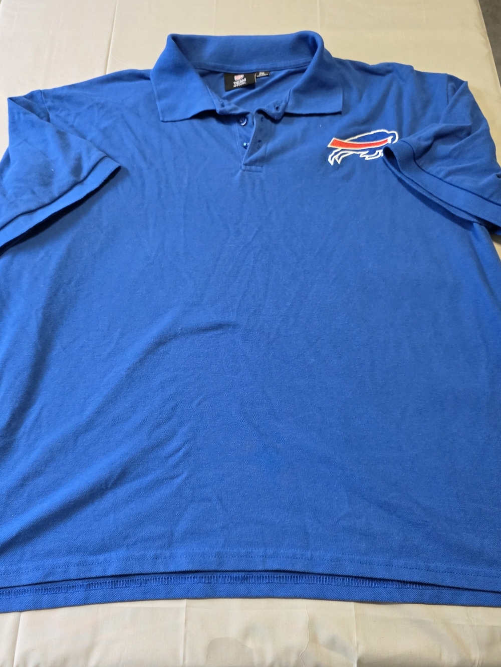 NFL Royal Blue Polo with Buffalo Logo